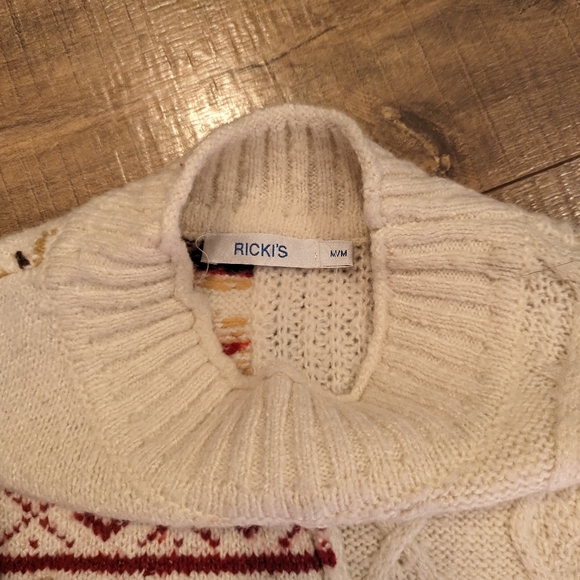 Fair Isle Mockneck Sweater - Picture 4 of 5